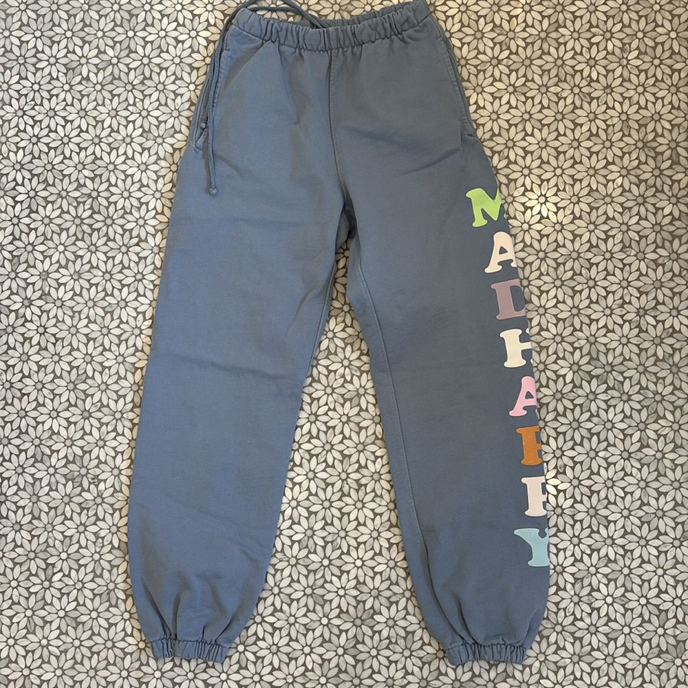 Women's Madhappy Pastels French Terry Sweatpants in Light Blue/Grey, Size XS